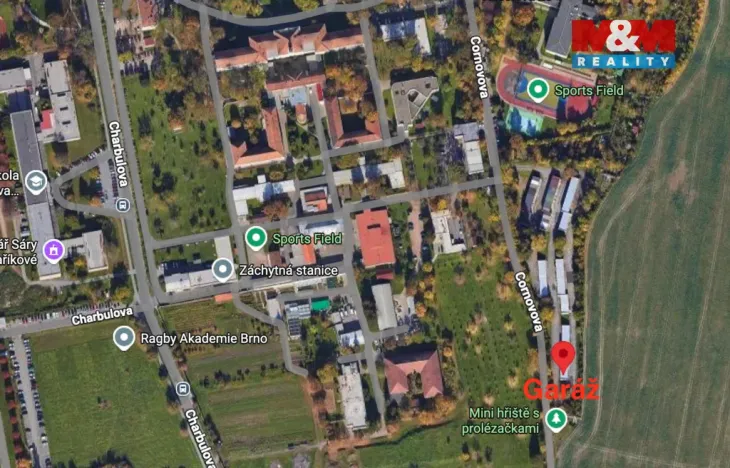 Prodej garáže, Brno - Černovice, 15 m2