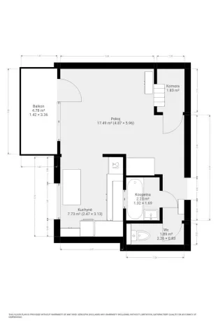 Pronájem bytu 1+1, Brno, Ječná, 37 m2