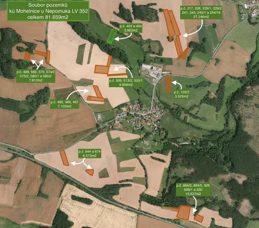 Prodej pole, Mohelnice, 81659 m2