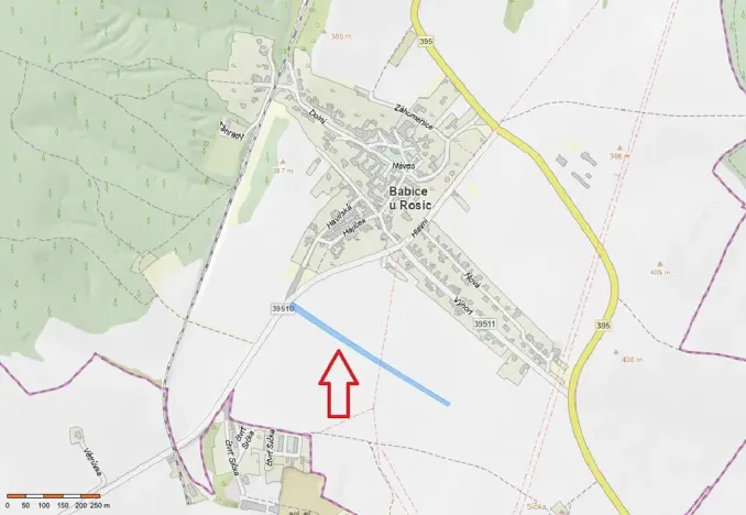 Prodej pole, Babice u Rosic, 6979 m2
