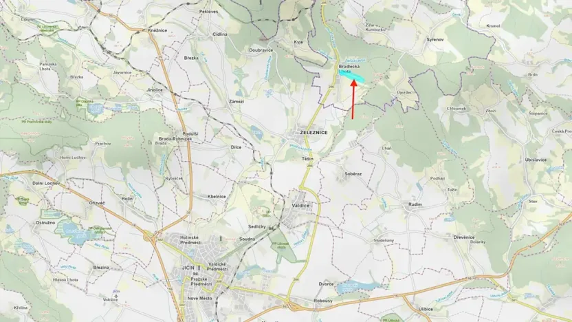 Prodej podílu louky, Bradlecká Lhota, 52392 m2