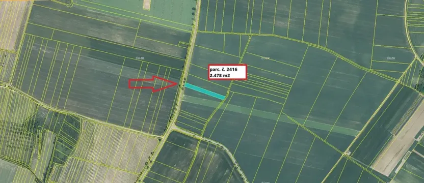 Prodej pole, Petrovice, 11682 m2