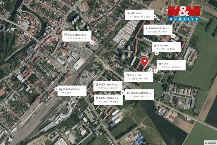 Prodej bytu 2+kk, Veselí nad Moravou, Hutník, 54 m2