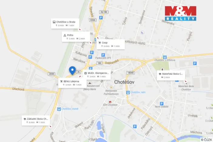 Pronájem bytu 1+1, Chotěšov, Plzeňská, 35 m2