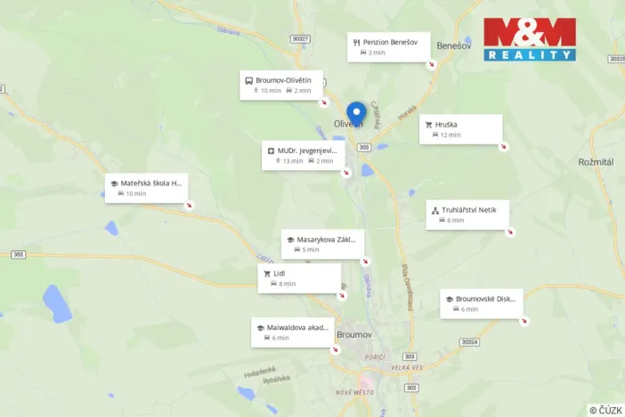 Prodej bytu 3+1, Broumov - Olivětín, Dukelská, 53 m2