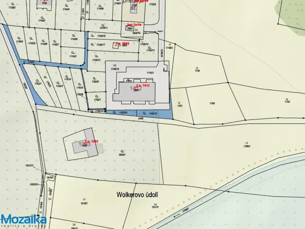 Prodej pozemku pro bydlení, Ústí nad Orlicí, 340 m2