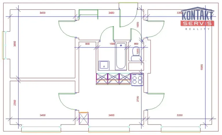 Prodej bytu 3+1, Podolí I, 64 m2