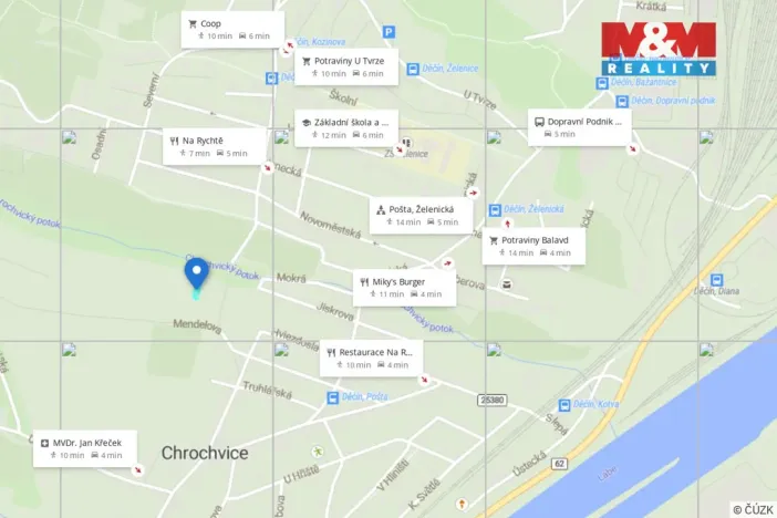 Prodej zahrady, Děčín - Děčín VII-Chrochvice, 643 m2