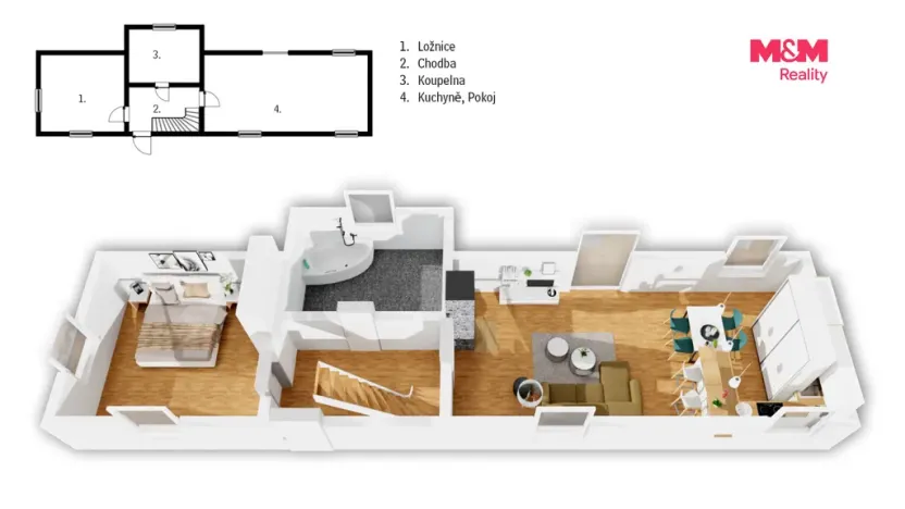 Prodej rodinného domu, Jílové u Prahy, Karlova, 139 m2