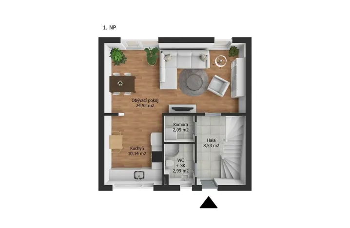 Pronájem rodinného domu, Kladruby, 96 m2