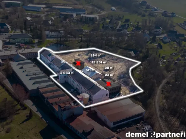Prodej výrobních prostor, Světlá Hora - Světlá, 6500 m2