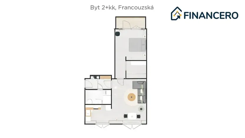 Prodej bytu 2+kk, Ostrava, Francouzská, 59 m2
