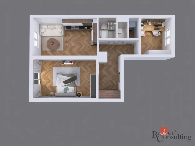 Pronájem bytu 3+kk, Plzeň - Východní Předměstí, Francouzská třída, 60 m2