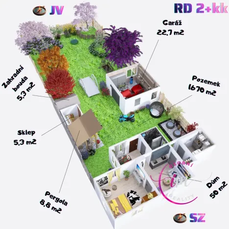 Prodej rodinného domu, Myslibořice, 48 m2