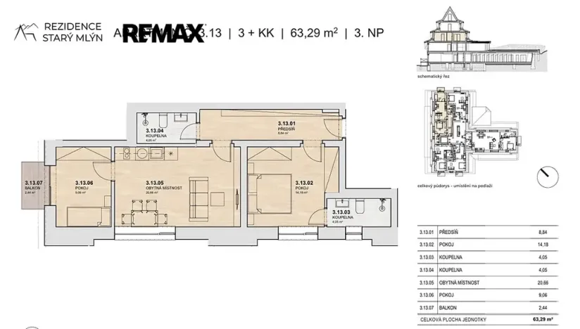 Prodej bytu 3+kk, Rokytnice nad Jizerou, 61 m2