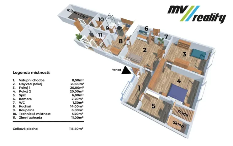 Prodej rodinného domu, Velké Přítočno, 115 m2