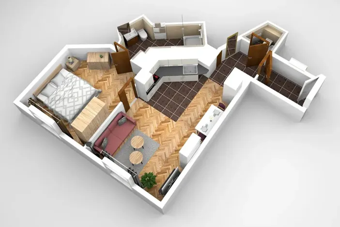 Pronájem bytu 2+kk, Praha - Nové Město, Navrátilova, 48 m2