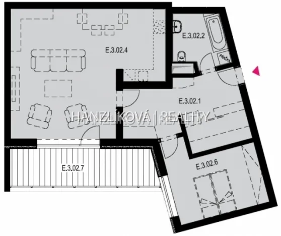 Pronájem bytu 2+kk, České Budějovice - České Budějovice 2, Volejbalistů, 75 m2