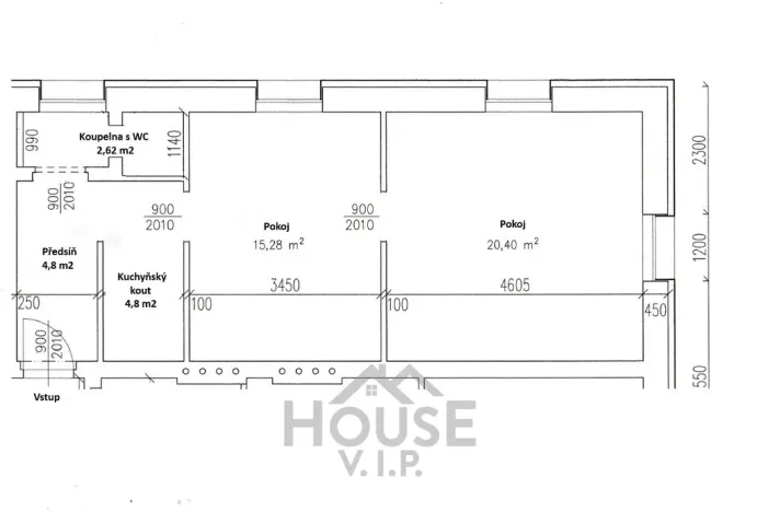 Prodej bytu 2+kk, Teplice, Souběžná, 56 m2