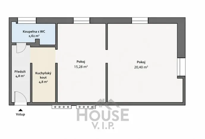 Prodej bytu 2+kk, Teplice, Souběžná, 53 m2