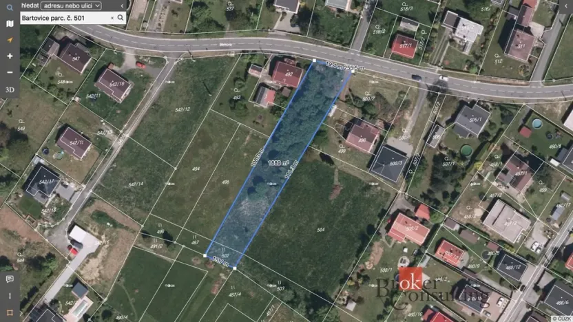 Prodej pozemku pro bydlení, Ostrava, 1900 m2