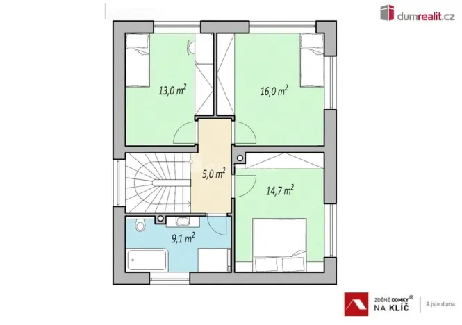 Prodej domu na klíč, Zlín, Pampelišková, 121 m2