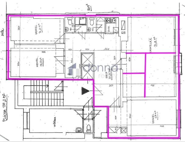 Pronájem kanceláře, Praha, Šrobárova, 139 m2