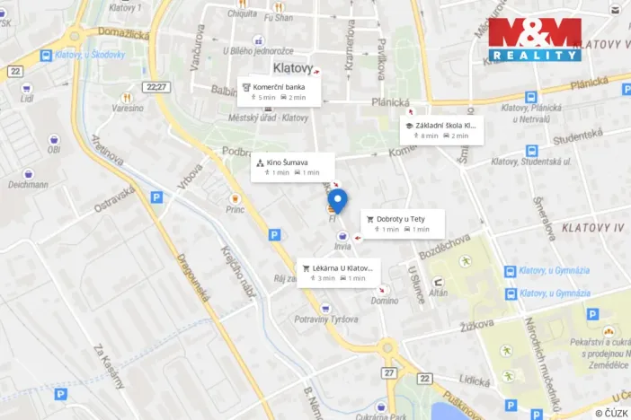 Pronájem bytu 2+kk, Klatovy, Vídeňská, 65 m2