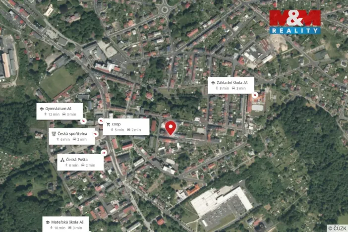 Prodej bytu 1+1, Aš, Vysoká, 36 m2