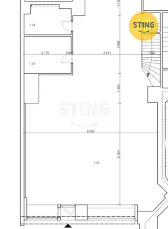 Pronájem obchodního prostoru, Ostrava, Denisova, 220 m2