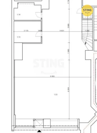 Pronájem obchodního prostoru, Ostrava, Denisova, 220 m2