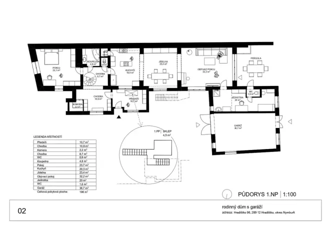 Prodej rodinného domu, Hradištko, 241 m2