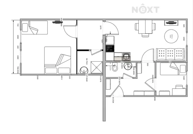 Pronájem bytu 3+kk, České Budějovice, Dobrovodská, 62 m2