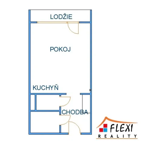 Pronájem bytu 1+kk, Ostrava - Moravská Ostrava, Lechowiczova, 29 m2
