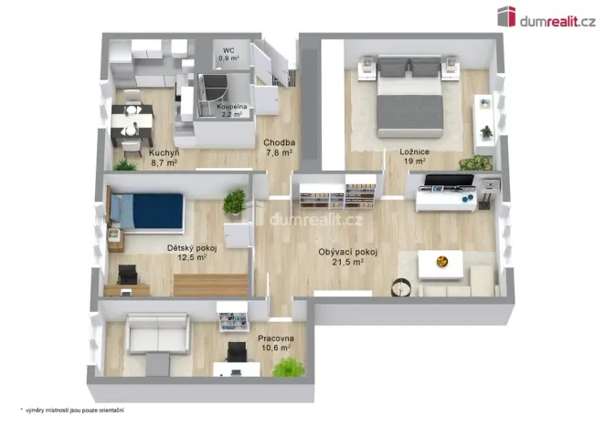 Prodej bytu 4+1, Plesná, 5. května, 79 m2