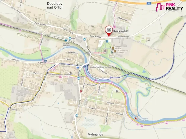 Prodej pozemku pro bydlení, Doudleby nad Orlicí, Rudé armády, 761 m2