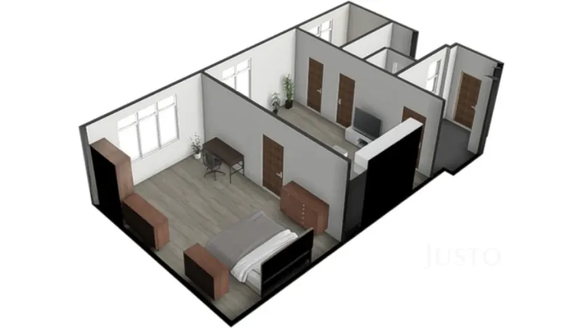 Prodej bytu 2+kk, Písek - Budějovické Předměstí, Kollárova, 59 m2