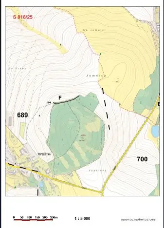 Prodej lesa, Červená Řečice, 496 m2