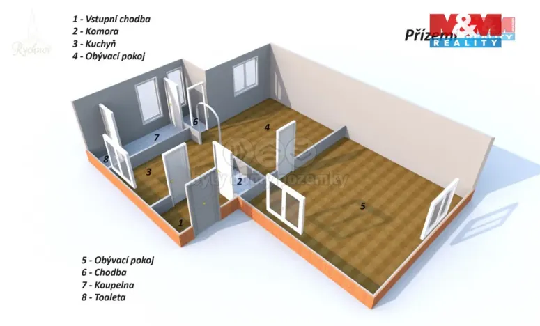 Prodej rodinného domu, Hroubovice, 90 m2