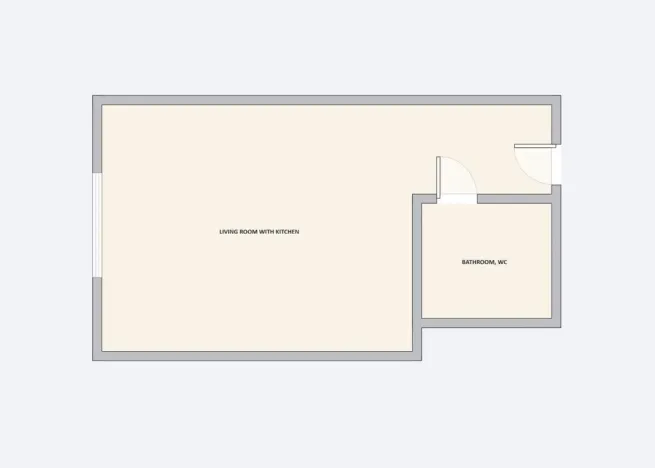 Pronájem bytu 1+kk, Praha - Vršovice, Kubánské náměstí, 19 m2