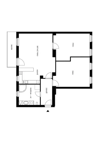 Prodej bytu 3+kk, Praha - Libeň, Kotlaska, 84 m2
