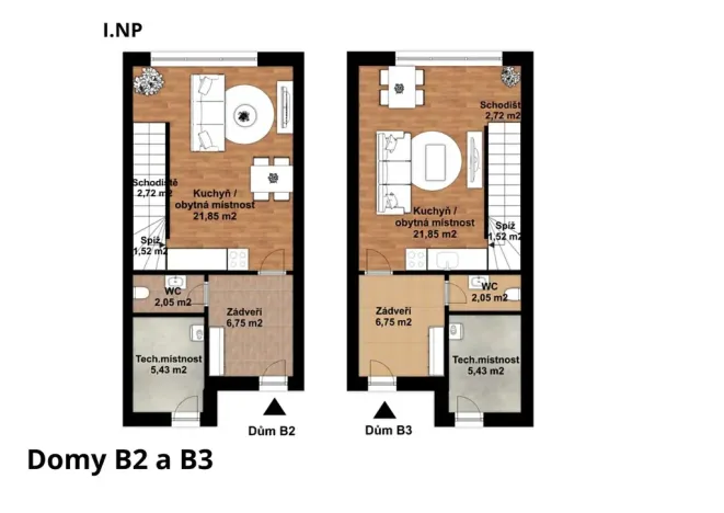 Prodej rodinného domu, Radošovice, 75 m2