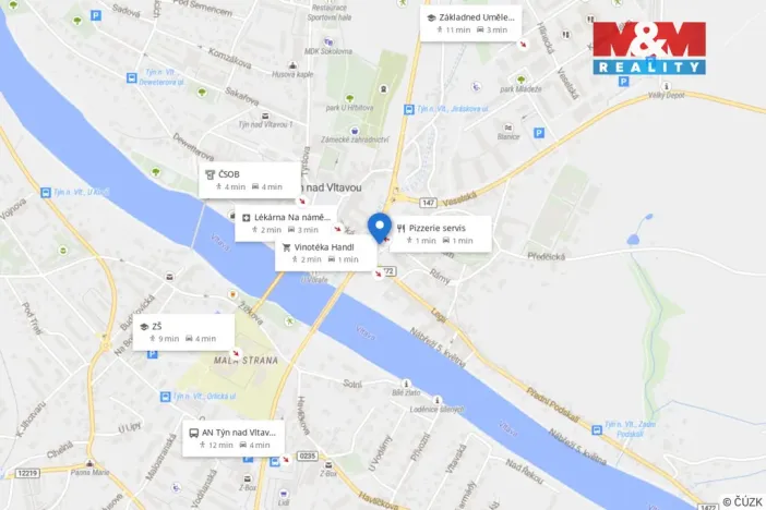 Prodej rodinného domu, Týn nad Vltavou, Vinařického náměstí, 190 m2