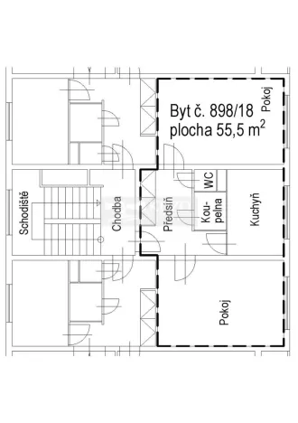 Prodej bytu 2+1, Ostrava, Mitušova, 54 m2