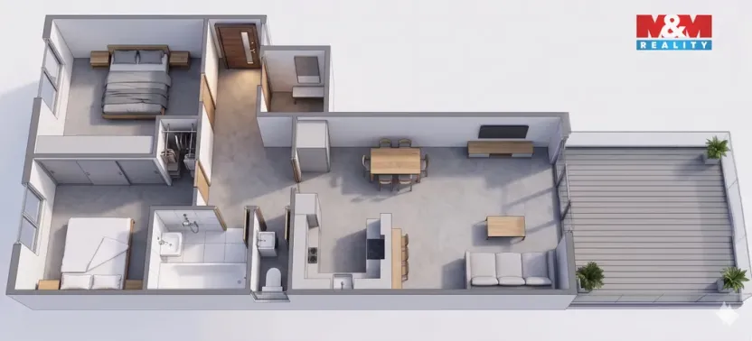 Prodej bytu 3+kk, Praha - Hostivař, Bratislavská, 72 m2