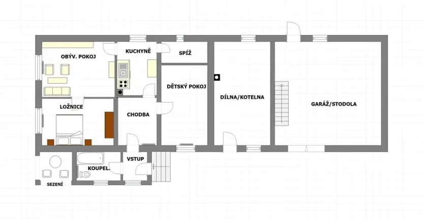 Prodej rodinného domu, Březina, 80 m2