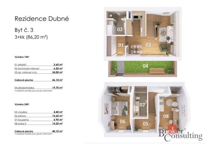Prodej bytu 3+kk, Dubné, 90 m2