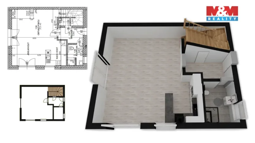 Prodej rodinného domu, Králův Dvůr, Fibichova, 97 m2