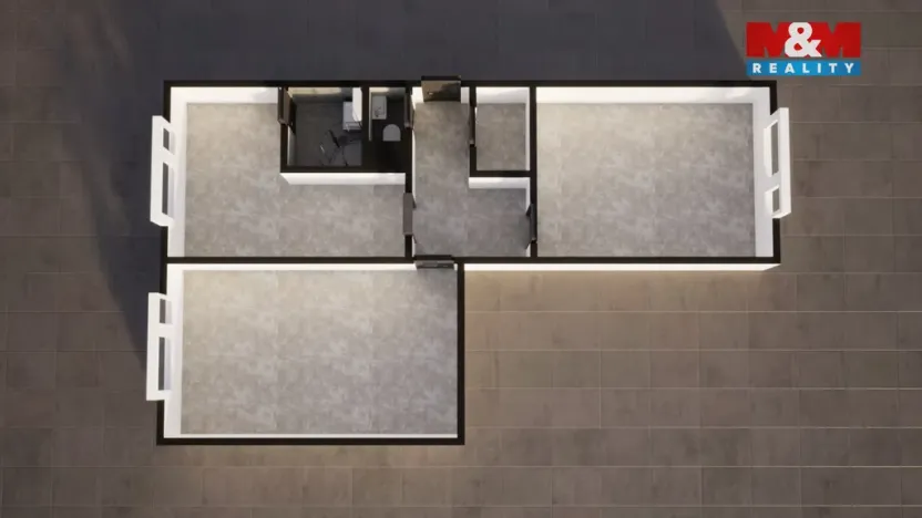 Prodej bytu 2+1, Ústí nad Labem - Neštěmice, Sibiřská, 62 m2