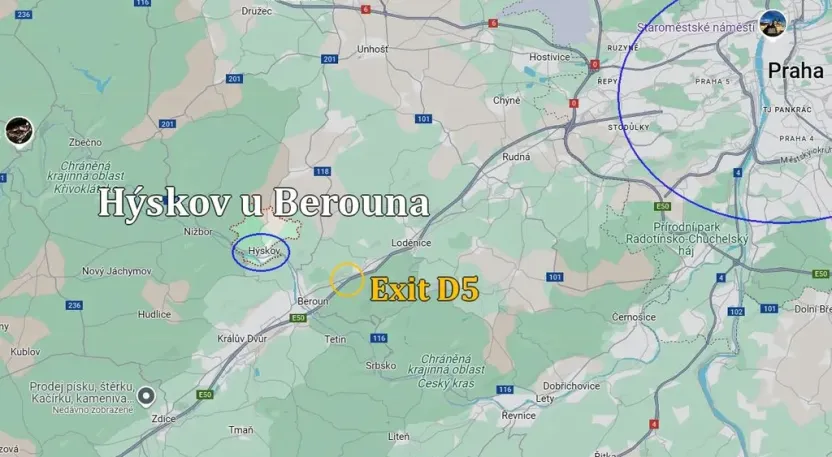 Pronájem skladu, Hýskov, Na Břasích, 1900 m2